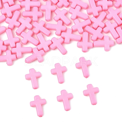 200Pcs Opaque Acrylic Beads SACR-FS0001-39B-1