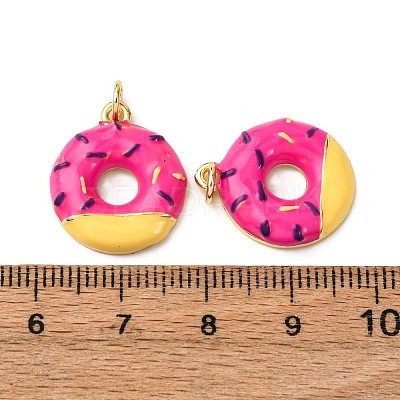 Brass Enamel Pendants KK-A265-03G-1