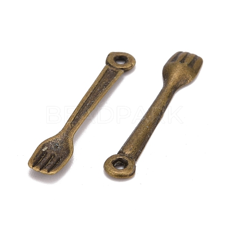 Tibetan Style Fork Pendants MLF1352Y-1