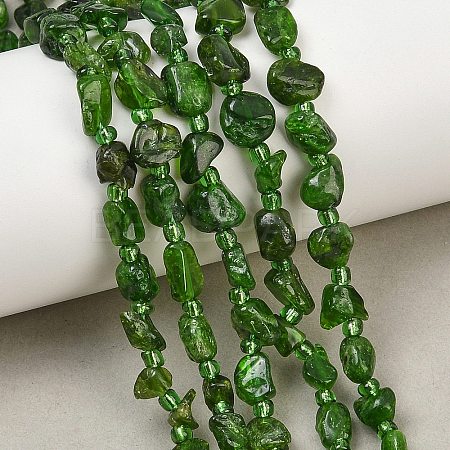 Natural Diopside Beads Strands GG-CBA3A44-C09-01-1