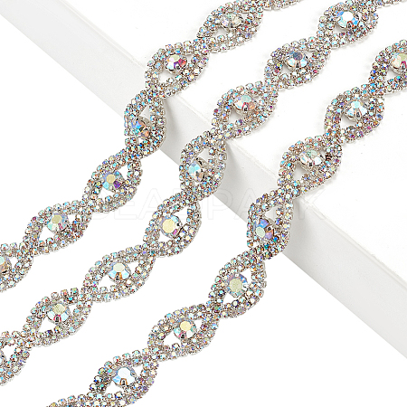 1 Yard Iron Rhinestone Cup Chains DIY-BC0016-30-1