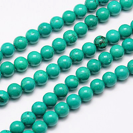 Natural Magnesite Beads Strand TURQ-G096-6mm-1