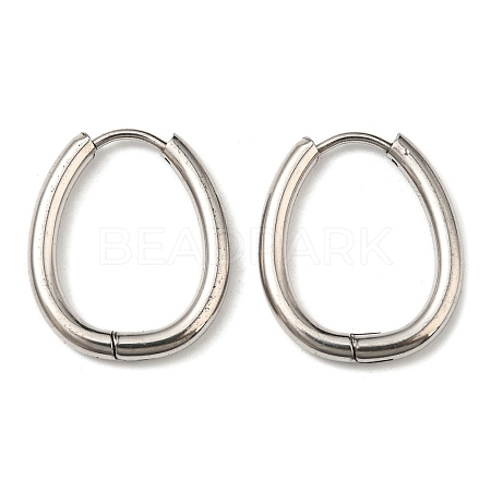 Tarnish Resistant Stainless Steel Hoop Earrings EJEW-P232-02P-1