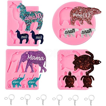 DIY Animal Theme Keychain Making Kits DIY-OC0001-52-1