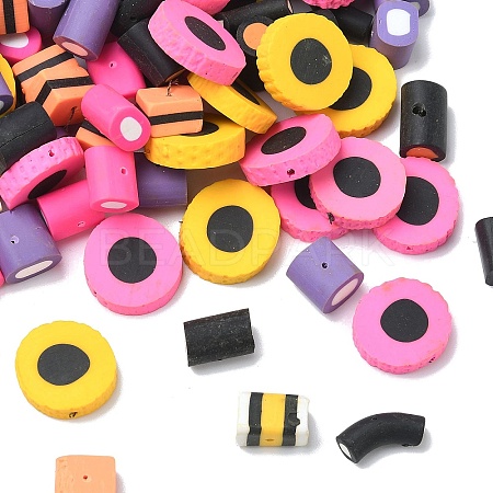 Mixed Shapes Handmade Polymer Clay Beads LS-CLAY-R060-113-1