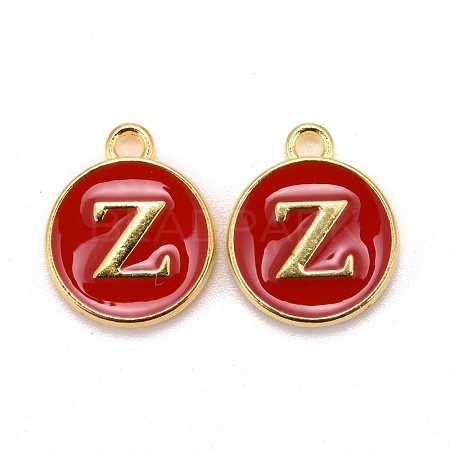 Golden Plated Alloy Enamel Charms X-ENAM-S118-03Z-1
