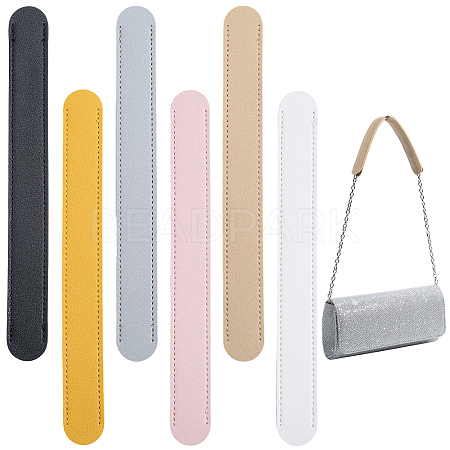 6Pcs 6 Colors Imitation Leather Bag Strap Padding PURS-CL0001-28-1