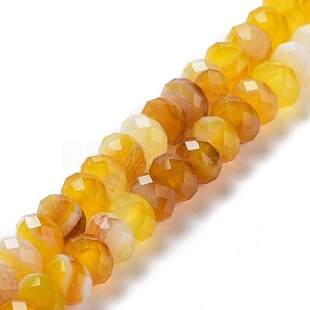 Natural Banded Agate/Striped Agate Beads Strands G-E605-A01-02C-1