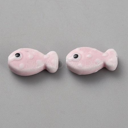 Handmade Porcelain Beads PORC-WH20001-02M-1