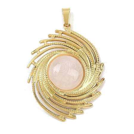 Natural Quartz Crystal Pendants STAS-B109-01G-08-1