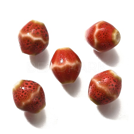 Vintage Style Glazed Ceramic Porcelain Beads PORC-H013-01-22-1
