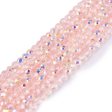 Transparent Glass Beads Strands EGLA-N028-01A-A10-1