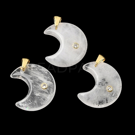 Natural Quartz Crystal Pendants G-A297-02G-12-1