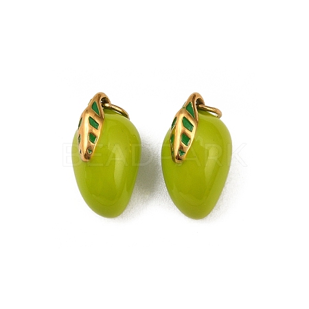 304 Stainless Steel Enamel Pendants STAS-G364-13G-01-1