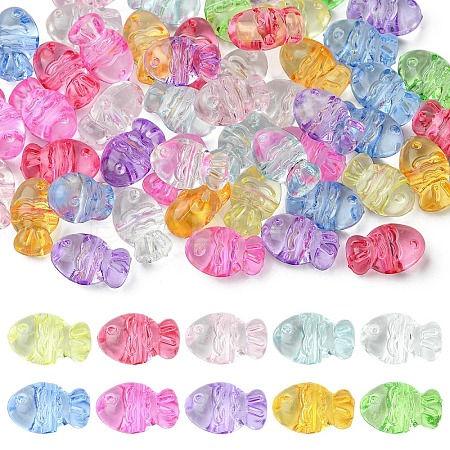 50Pcs Transparent Acrylic Beads TACR-YW0003-16-1