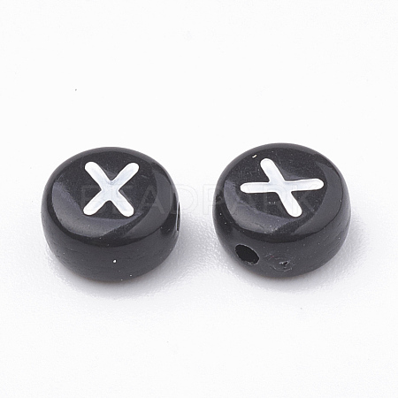 Opaque Acrylic Beads SACR-N002-02X-1
