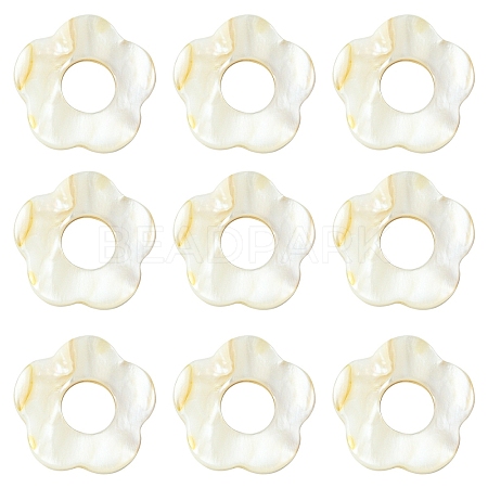 20Pcs Freshwater Shell Beads Frames SHEL-YW0001-08-1