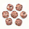 Pointed Back Glass Rhinestone Cabochons RGLA-T032-10x10mm-06-1