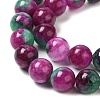 Natural Dyed White Jade Beads Strands G-M402-C03-19-3