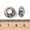 Lampwork & Brass Core European Beads LAMP-P019-01P-09-3