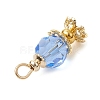 Imitation Austrian Crystal K9 Glass Pendants PALLOY-JF03567-5