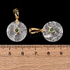 Natural Quartz Crystal Pendants G-P628-03G-10-3