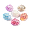 UV Plating Opaque Acrylic Beads X-OACR-A040-02-1