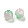Two Tone Spray Painting Glass Beads GLAA-L046-03-3