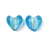 Handmade Silver Foil Lampwork Glass Beads LAMP-Q005-06B-1
