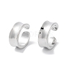 Rack Plating Brass Cuff Ring EJEW-C081-11P-1