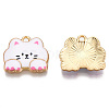 Rack Plating Printed Alloy Pendants LS-ENAM-N055-177A-1