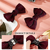 Polyester Bowknot Shoe Decorations AJEW-WH0323-25D-6