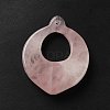 Natural Rose Quartz Pendants G-G997-H07-4