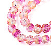 Baking Paint Transparent Glass Beads Strands LS-DGLA-A035-T4mm-A12-5
