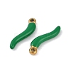 Ion Plating(IP) 304 Stainless Steel Enamel Pendants STAS-Z094-01A-2