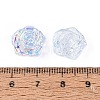 Electroplate Transparent Glass Beads Strands EGLA-N056-02A-07-4