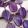 Natural Banded Agate Beads Strands G-P605-L02-05-1