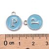 Platinum Plated Alloy Enamel Charms LS-X-ENAM-S118-04P-P-3