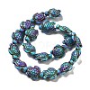 Synthetic Turquoise Dyed Beads Strands X-G-P507-05M-4