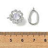 SHEGRACE Bras Micro Pave Clear Cubic Zirconia Fold Ovar Clasps XGRBA315D-807PB-3