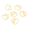 304 Stainless Steel Charms STAS-O142-42G-1