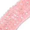 Baking Electroplate Glass Beads Strands DGLA-A039-J10mm-B08-1