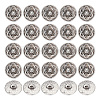 GOMAKERER 30Pcs Zinc Alloy Shank Buttons BUTT-GO0001-01-1