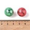 Christmas Textured Opaque Acrylic Beads AC-CBAC6DF-03-3