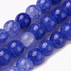 Crackle Glass Beads Strands GLAA-F098-05C-11-1