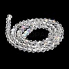 Transparent Electroplate Glass Beads Strands GLAA-F029-3mm-A13-2