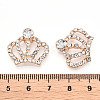 Alloy Crystal Rhinestone Cabochons ALRI-WH0002-34LG-3