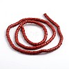 Flat Round Natural Coconut Beads Strands COCB-Q001-5mm-M-3
