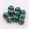 Spray Painted Resin Beads GLAA-F049-A06-1