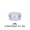 20ml Round Aluminium Tin Cans X-CON-L009-B02-6
